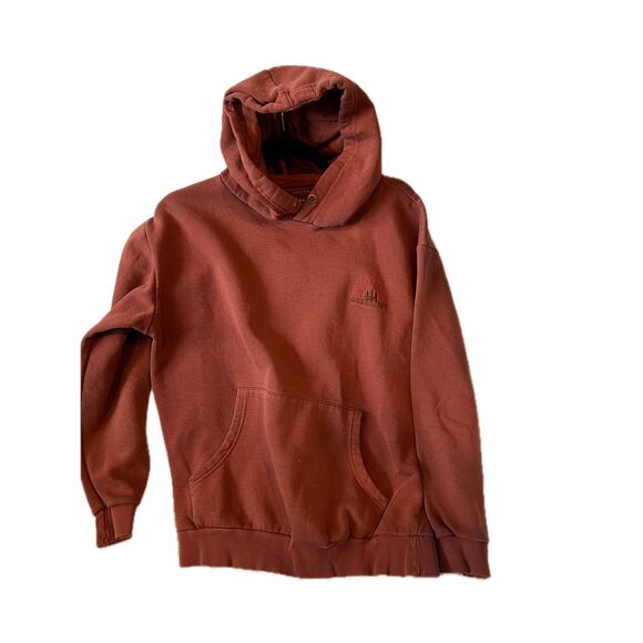 Denim & Flower Rust Pullover Hoodie Mens M - Picture 1 of 4